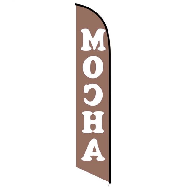 Mocha Feather Flag