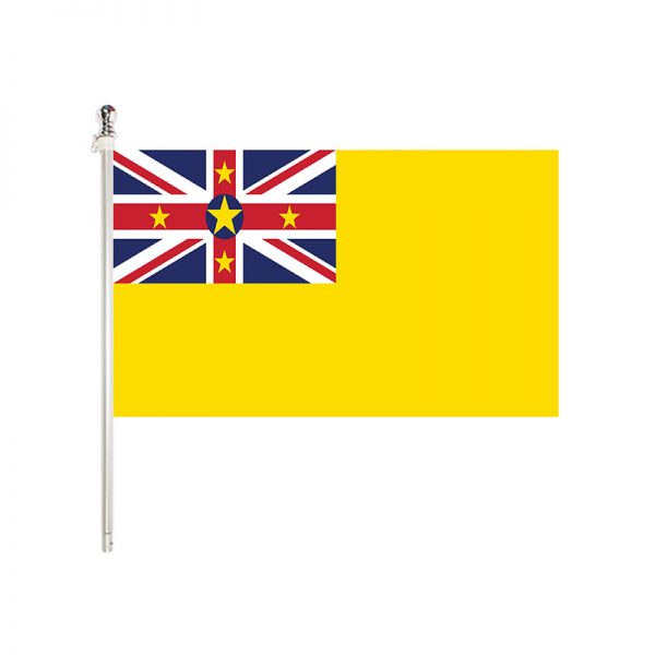 NIUE 3X5 FLAG LEFT GROMMETS FEATHER FLAG NATION