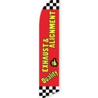 Quality Exhaust and Alignment Feather Flag