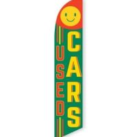 Used Cars (Smile) Feather Flag