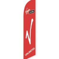 Virgin Mobile Feather Flag