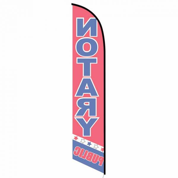 Notary Public feather flag