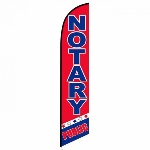 Notary Public feather flag