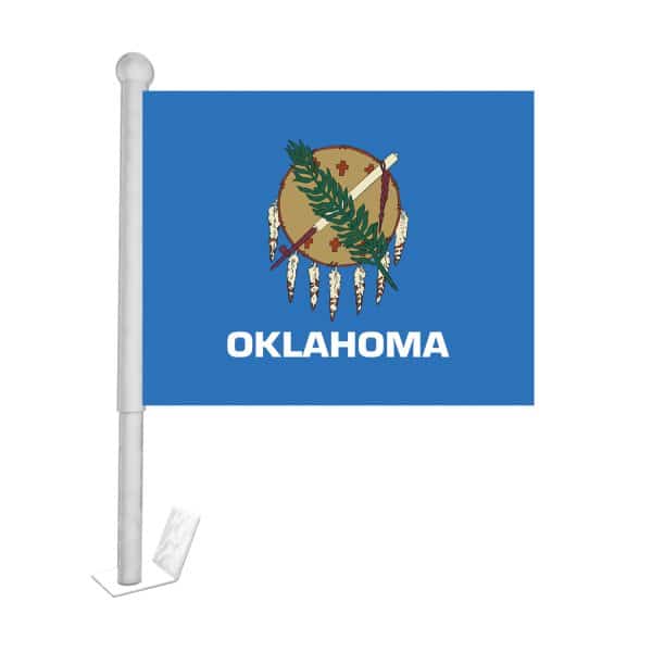 oklahoma state car flag