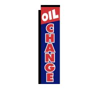 Oil Change Rectangle Flag Banner