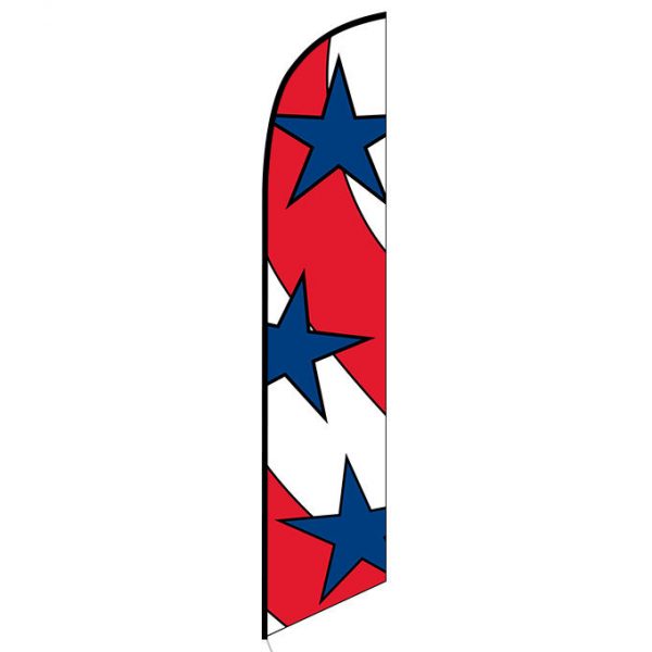 Patriotic decoration feather flag