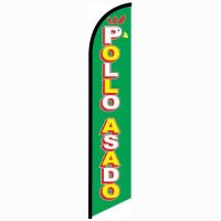 Pollo Asado feather flag