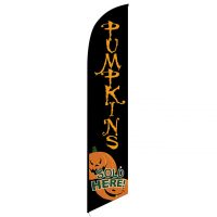 Pumpkins Sold Here feather flag