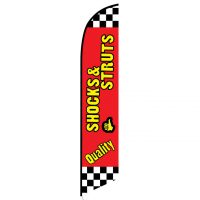 Quality Shocks Struts Feather Flag