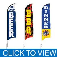 Restaurants & Food Feather Flags in Stock