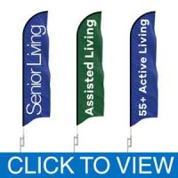 Senior Living Feather Flags