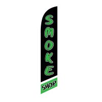 Smoke Shop banner flag (Black and Green)