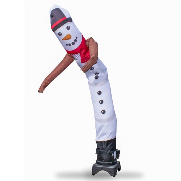 snow man tube man 6ft feather flag