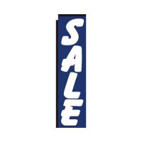 Sale blue rectangle flag