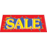 Sale Blue Red windshield banner