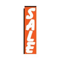 Sale orange rectangle flag