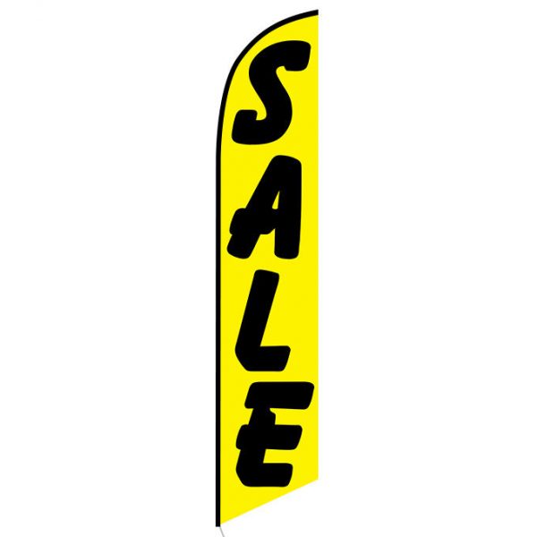 Sale (yellow and black) Feather Flag