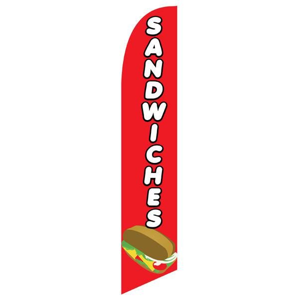 Sandwiches feather flag