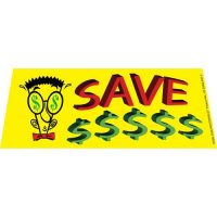 Save Money $$$ Windshield Banner