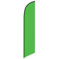 Solid Light Green Colored Feather Banner Flag