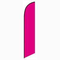 Solid Magenta Colored Feather Banner Flag