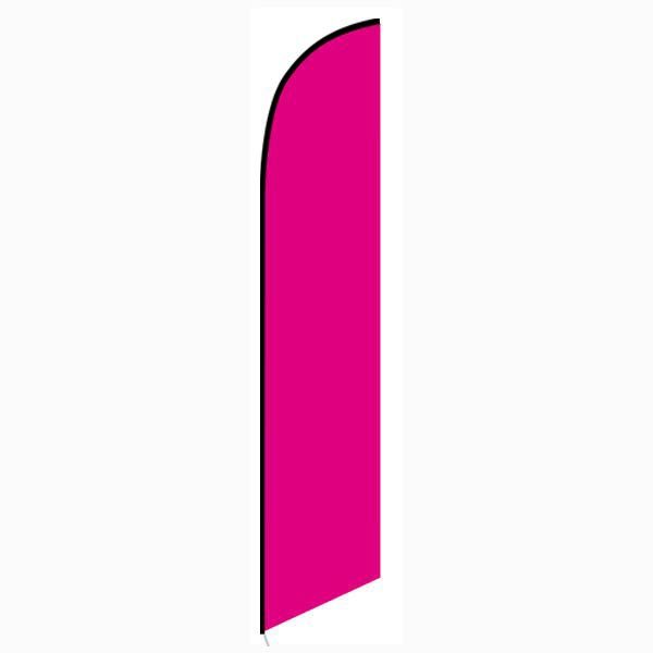 Solid Magenta Colored Feather Banner Flag