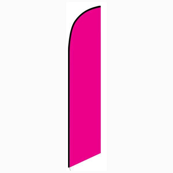 Solid Pink Feather Flag