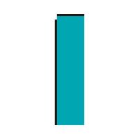 Teal Rectangle Flag