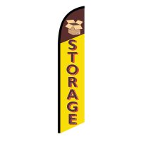 Storage (Yellow and Brown) Feather Flag