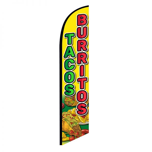 tacos burritos feather flag ffn-nsfb-5898