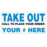 Take Out Vinyl Banner