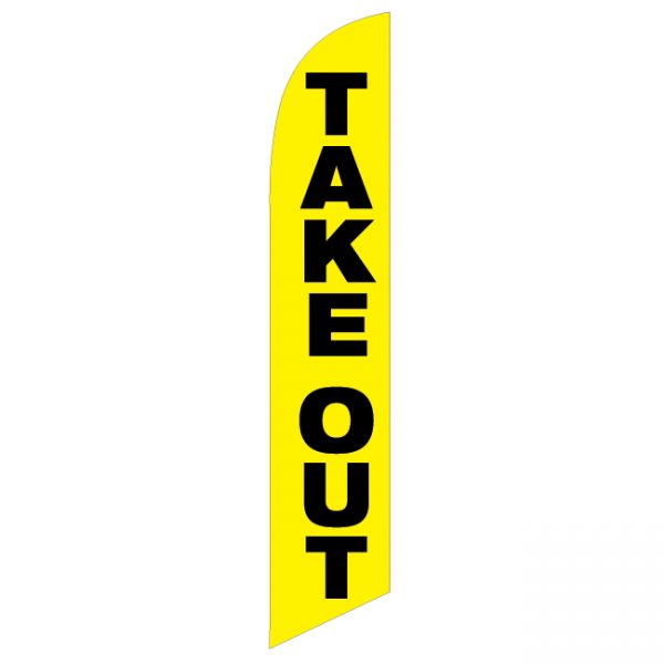 Take Out Feather Flag - FFN-99902