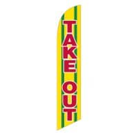 Take Out Feather Flag Kit with Ground Stake