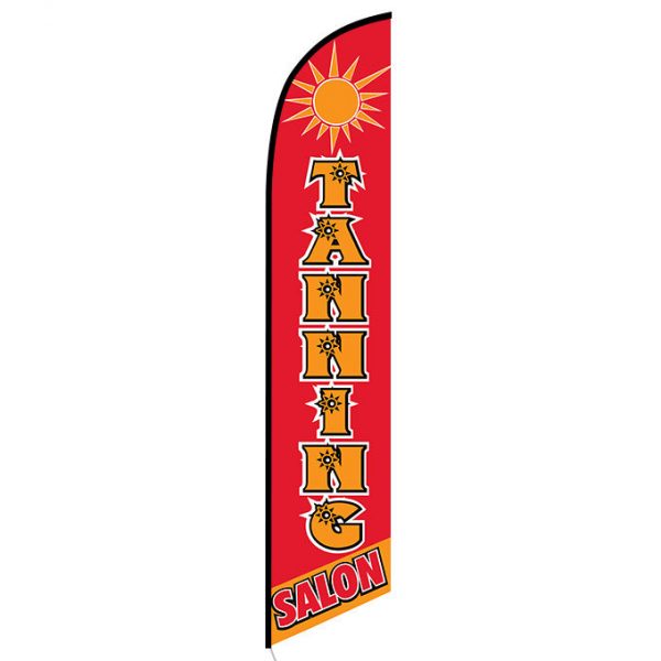 Tanning Salon feather flag