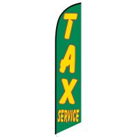 Tax Service Feather Flag Green