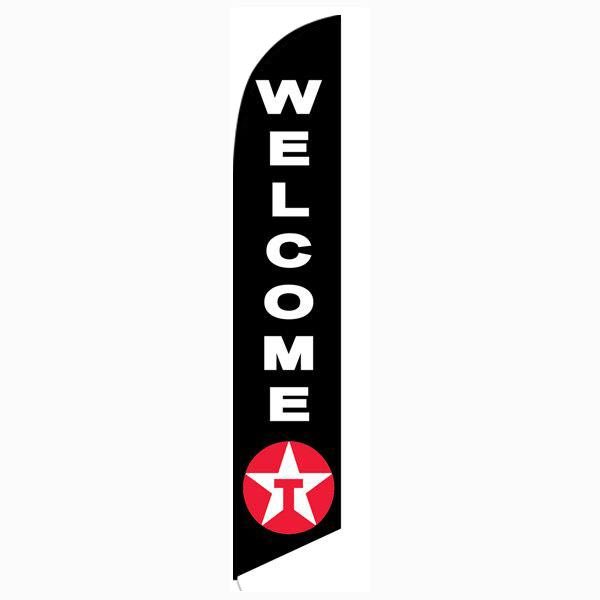 Texaco Welcome feather flag