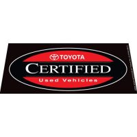 Toyota CPO Black windshield banner