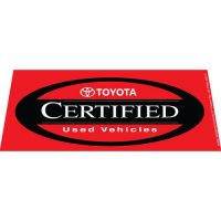 Toyota CPO Red windshield banner