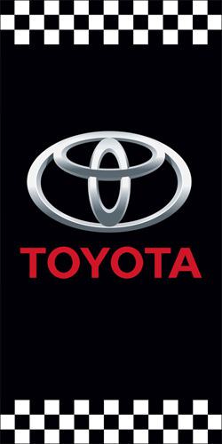 Sample design of a toyota dealership light pole banner