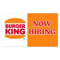 Burger King Now Hiring Vinyl Banner