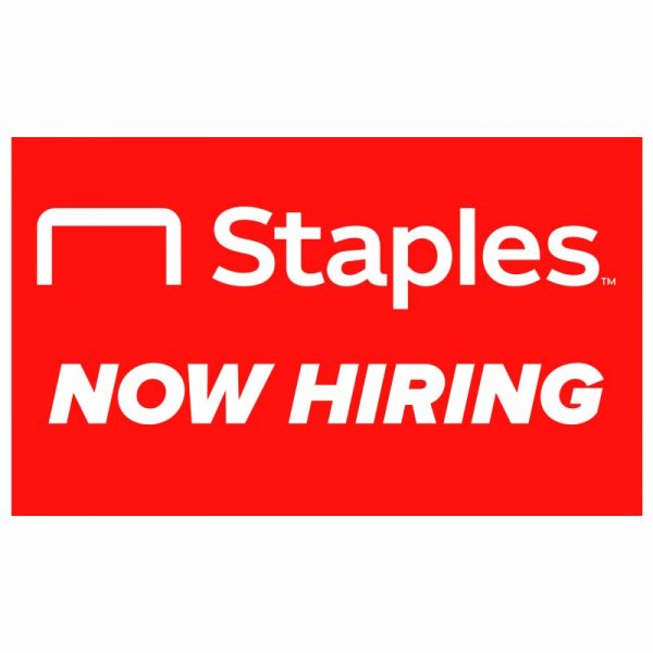 VINYL 3x5 Now Hiring Staples