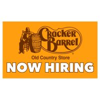 Cracker Barrel Now Hiring Vinyl Banner