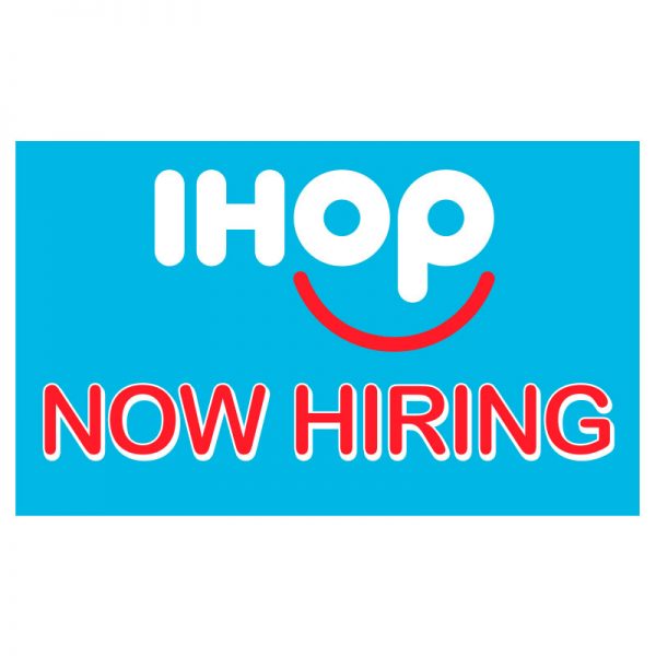 VINYL 3x5 ihop NOW HIRING