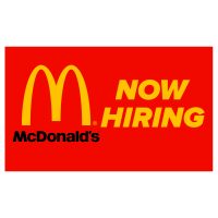 McDonald’s Now Hiring Vinyl Banner