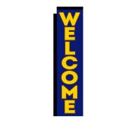 Welcome Rectangle Banner Flag