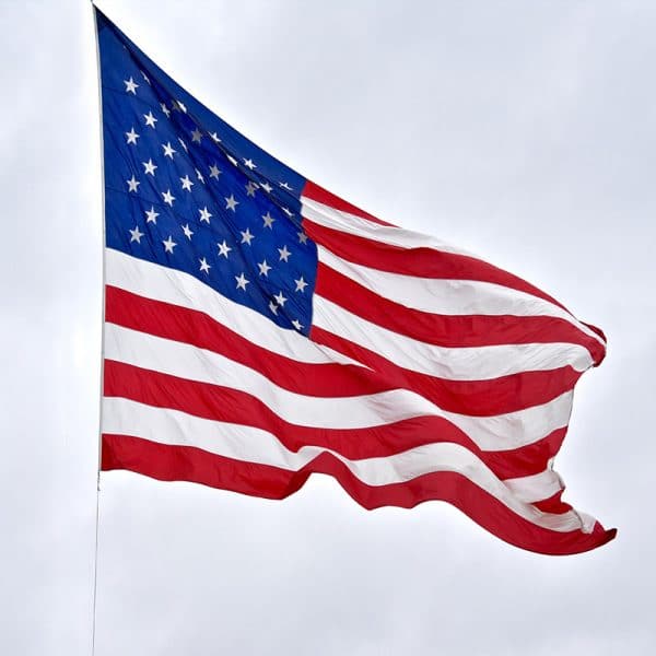 American Flag 3×5 Double Sided Flag Waving In The Air