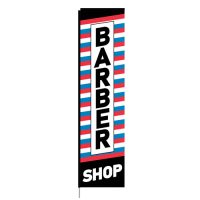 Barber Shop Rectangle Flag