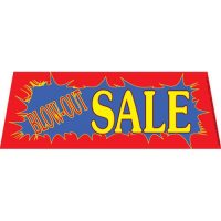 Blow Out Sale windshield banner