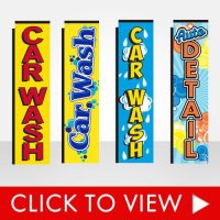 Car Wash Banner Flags