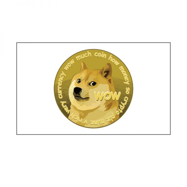 doge coin meme 3x5 flag